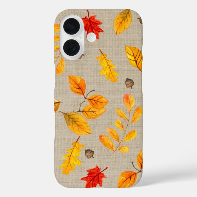 Coques Case-Mate iPhone feuilles et glands (Verso)