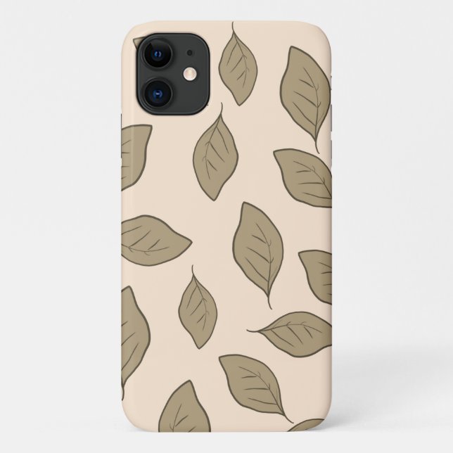 Coques Case-Mate iPhone Feuilles motif mignons (Dos)