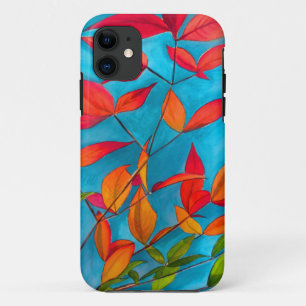 Coque Case-Mate Pour iPhone Feuilles orange Art original aquarelle Automne