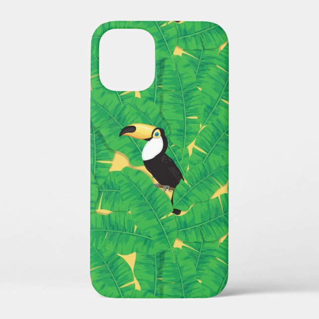 Coques Case-Mate iPhone Feuilles toucans et bananes (Verso)