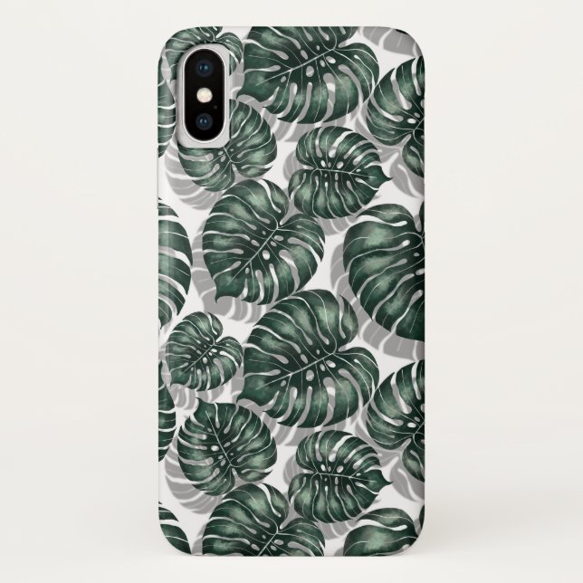 Coques Case-Mate iPhone Feuilles tropicaux (Dos)