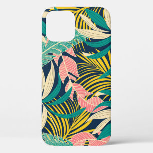 Case-Mate iPhone Case Feuilles tropicaux colorés : motif d'été.