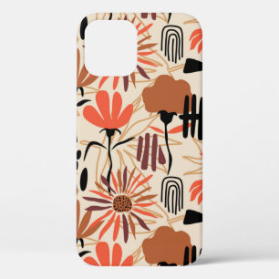 Case-Mate iPhone Case Feuilles tropicaux dessiné à la main sans couture 