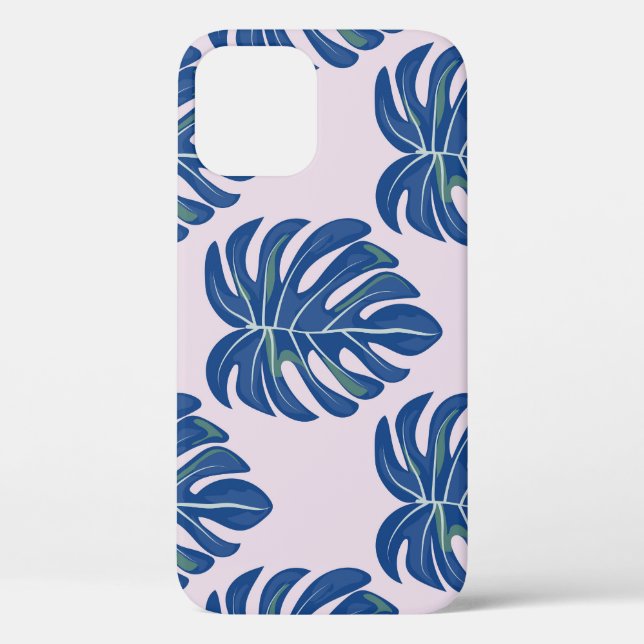 Coques Case-Mate iPhone Feuilles tropicaux Motif sans couture tendance (Verso)