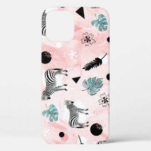 Case-Mate iPhone Case Feuilles tropicaux Zebras Cravate-Dye Motif