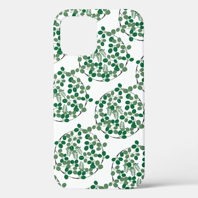 Coques Case-Mate iPhone Feuilles verts, design japonais (Verso)