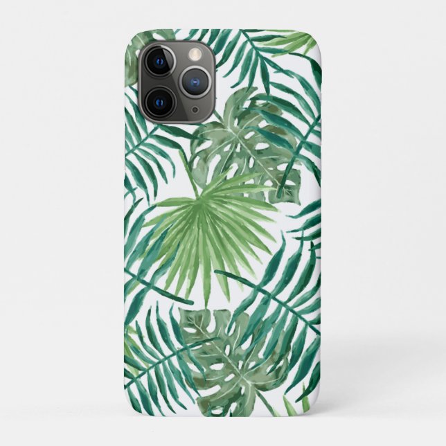Coques Case-Mate iPhone Feuilles verts doux (Dos)