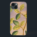 iPhone 13 Case Feuilles verts et jaunes sur Arrière - plan couche<br><div class="desc">Le violet et l'or d'un arrière - plan couché de soleil est le parfait contraste avec les feuilles jaunes et verts qui sont le point fort de cette pièce de Megan Meagher. On entend presque le vent chanter en caresse les feuilles.</div>