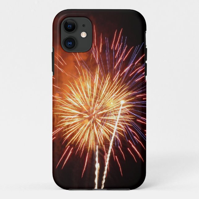 Coques Case-Mate iPhone Feux d'artifice Rouges, Blancs et Bleus I Patrioti (Dos)