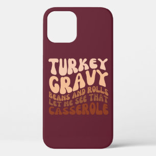 Case-Mate iPhone Case Fèves Gravées Et Rouleaux Retro Thanksgiving Turke