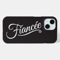 Fiancée blanche sur noir