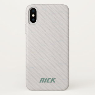 Case-Mate iPhone Case Fibre de carbone blanche personnalisée Iphone x co