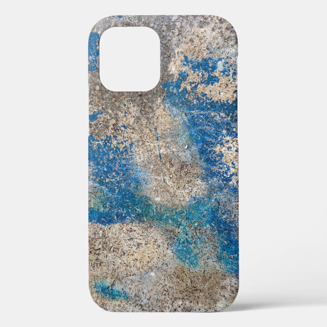 Coques Case-Mate iPhone Fibre de verre et peinture bleue (Verso)