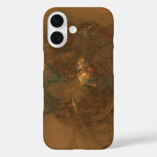 Coque Pour iPhone 16 fibres d'or art abstrait