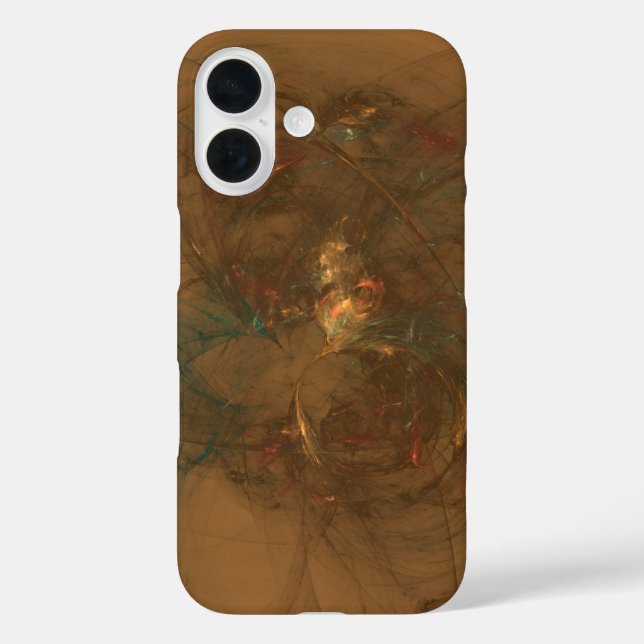 Coques Case-Mate iPhone fibres d'or art abstrait (Verso)