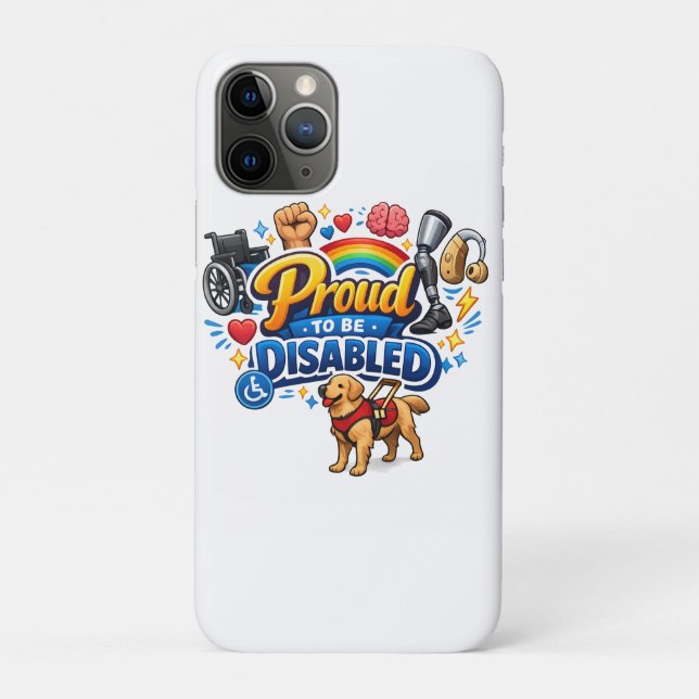 Coques Case-Mate iPhone Fier d'être handicapé – Conception graphique d'aut (Dos)