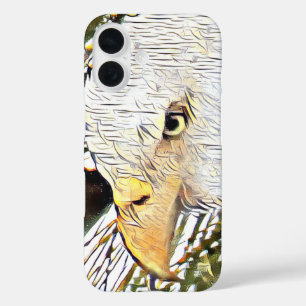 Coque Pour iPhone 16 Fier, fort, aigle chauve américain M15
