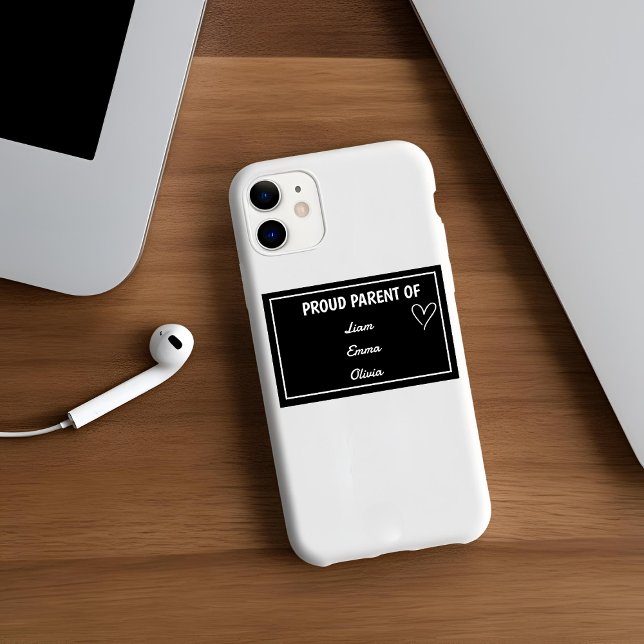 Coques Case-Mate iPhone Fier parent de [Nom 1], [Nom 2] et [Nom 3] (Créateur téléchargé)