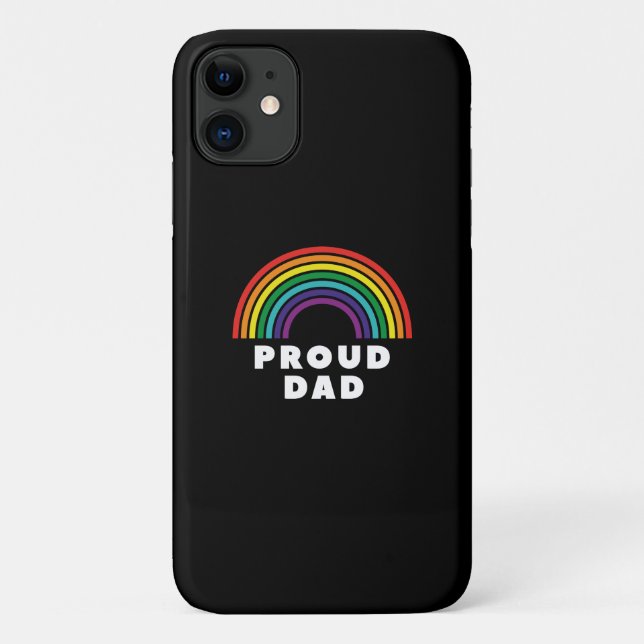 Coques Case-Mate iPhone Fier père arc-en-ciel (Dos)