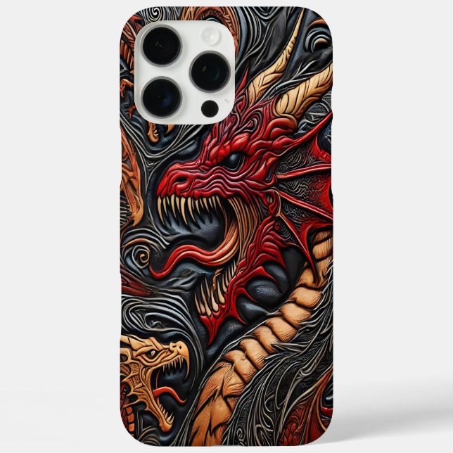 Coques Case-Mate iPhone Fierce Dragon Art (Verso)