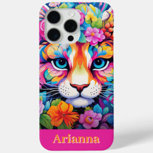 Coque Case-Mate iPhone Fierce Elegance : Personnalisable Art Floral Tiger