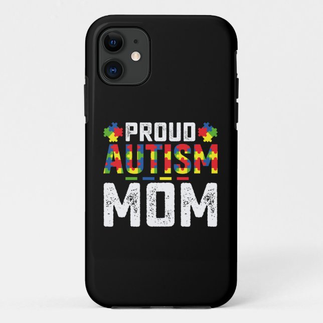 Coques Case-Mate iPhone Fière Autisme Mère Sensibilisation Famille Autiste (Dos)