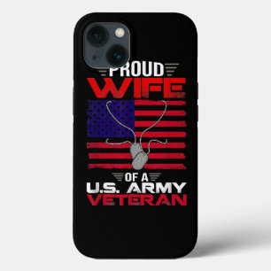 Case-Mate iPhone Case Fière Épouse D'Un Vétéran De L'Armée Américaine Vé