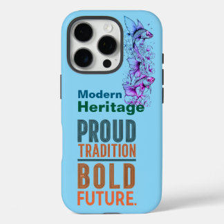 Coque iPhone 16 Pro Fière Tradition, audacieux Futur Poisson Conceptio