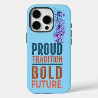 Coque iPhone 16 Pro Fière Tradition, audacieux Futur Poisson Conceptio