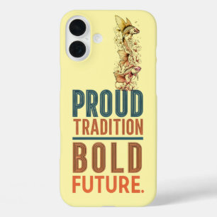 Coque Pour iPhone 16 Plus Fière Tradition, audacieux Futur Poisson Conceptio