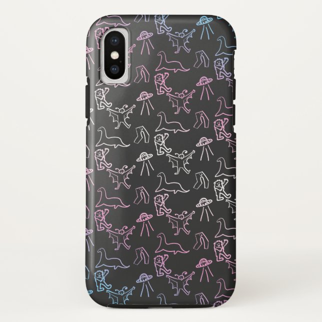 Coques Case-Mate iPhone Fierté de Cryptid de transsexuel (Dos)