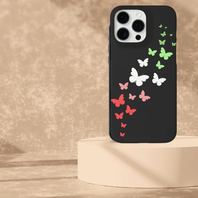 Coques Case-Mate iPhone Fierté de papillon Abrosexuel (Créateur téléchargé)