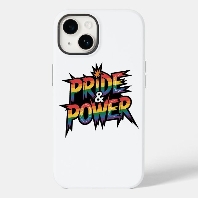 Coques Case-Mate iPhone Fierté et puissance LGBTQ (Verso)