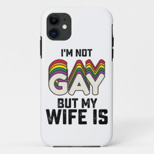 Case-Mate iPhone Case Fierté LGBT Je ne suis pas gay mais ma femme est