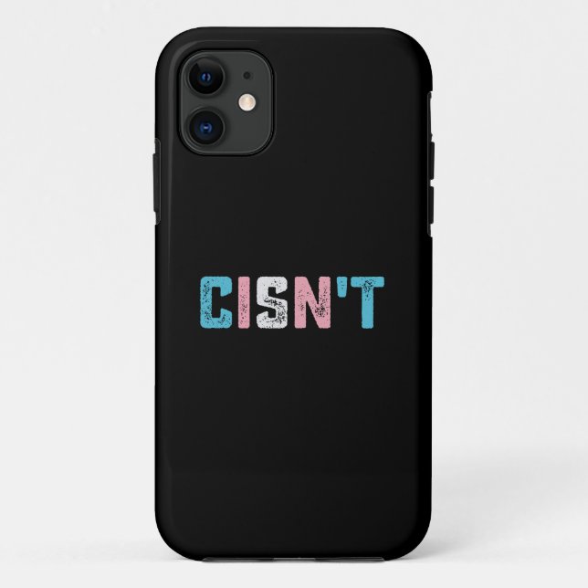 Coques Case-Mate iPhone Fierté transgenre Cis n'est pas drapeau trans LGBT (Dos)
