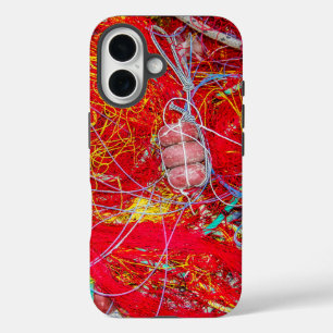 Coque Pour iPhone 16 Filets de pêche colorés