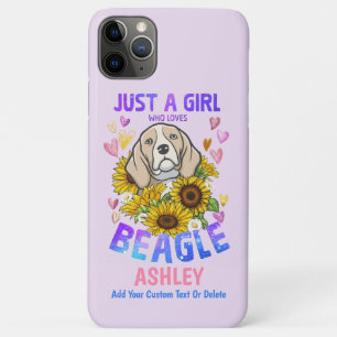 Case-Mate iPhone Case Fille aime Beagle Tournesol