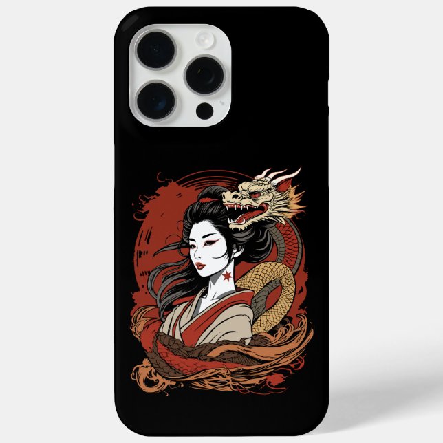 Coques Case-Mate iPhone Fille asiatique | Dragon chinois (Verso)