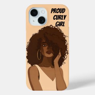 COQUE Case-Mate iPhone FILLE AUX CHEVEUX BOUCLES FIÈRE