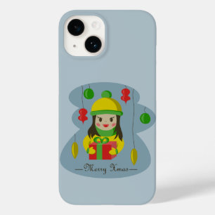 Coque Case-Mate iPhone Fille avec boîte cadeau de Noël