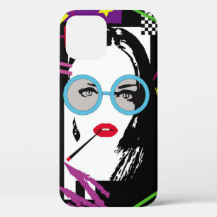Case-Mate iPhone Case Fille avec cigarette et lunettes de soleil pop ar