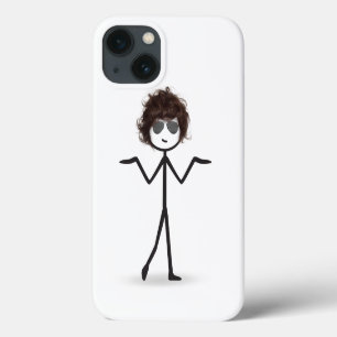 Case-Mate iPhone Case Fille Bâton Avec Lunettes de Soleil et Cheveux