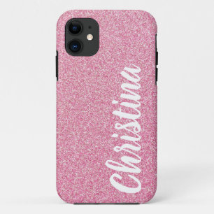 Case-Mate iPhone Case Fille Bébé rose Nom de Parties scintillant Personn