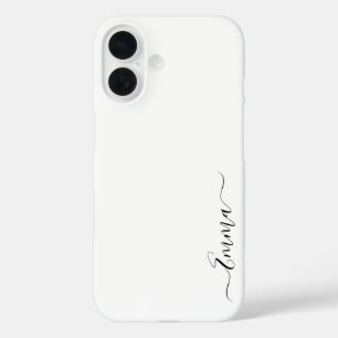 Coque Pour iPhone 16 Fille blanche moderne Imprimer tendance