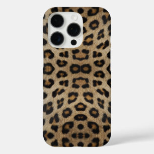Coque iPhone 16 Pro Fille chic léopard fourrure poster de animal motif