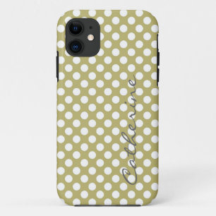 Coque Case-Mate iPhone Fille, classique pastel ton pois