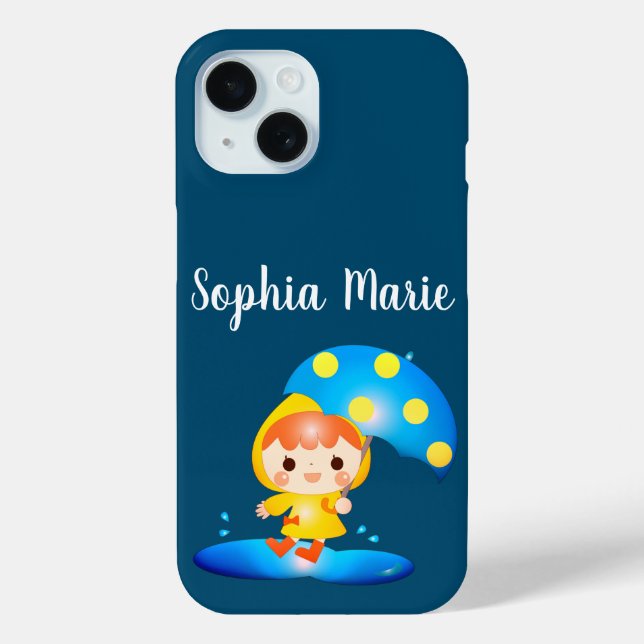 Coques Case-Mate iPhone Fille dansant sous la pluie (Verso)