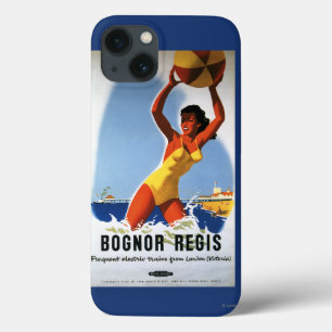 Coque Case-Mate iPhone Fille de chemins de fer et affiche britanniques de