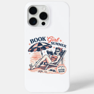 Coque Case-Mate iPhone Fille de livre de lecture de plage rétro Été