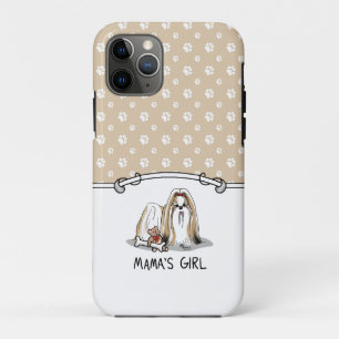 Case-Mate iPhone Case Fille de maman Chih Tzu (blanc tan) Chien Maman mi